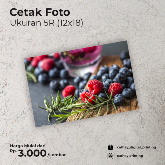 Cetak Foto 5R (12x18cm)