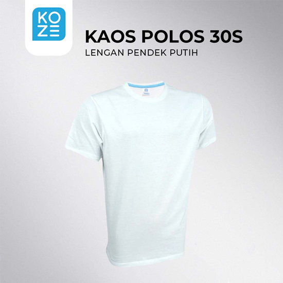 Kaos Putih Pendek Koze 30s (XS-XL)