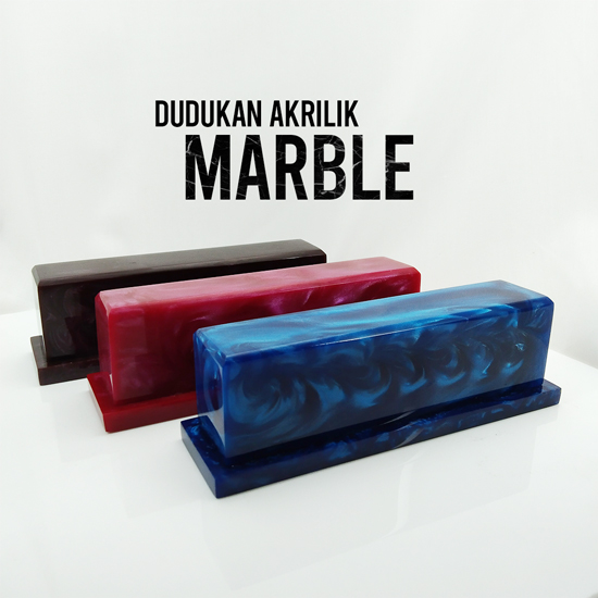 Dudukan Akrilik Marble Warna  