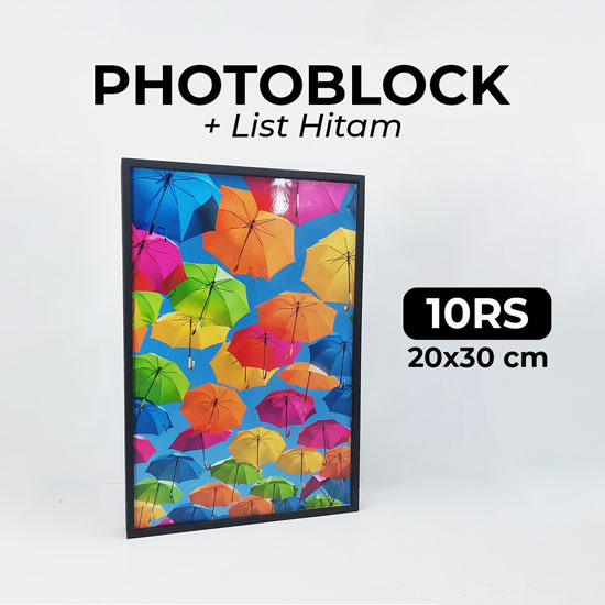 Photoblock +List Hitam 10RS(20X30cm)