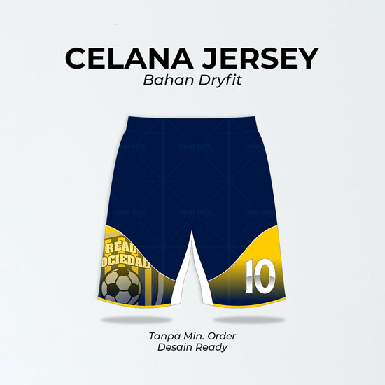 Celana Pendek Jersey Sublim-Bahan Dryfit