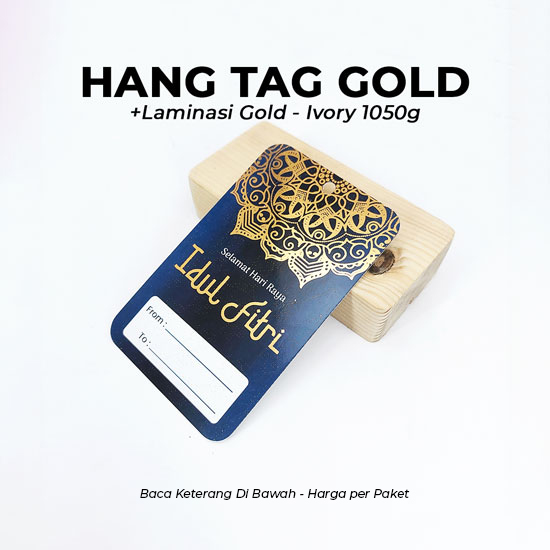 Hang Tag Glossy Emas-Ivory 1050gr 