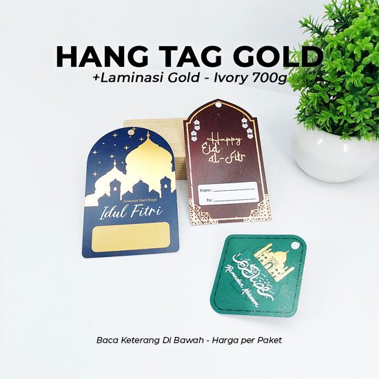 Hang Tag Glossy Emas-Ivory 700gr 