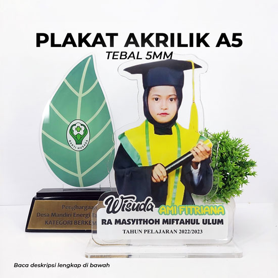 Custom Plakat Akrilik A5 (tebal 5mm)