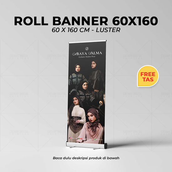 Roll Banner 60x160cm - Luster