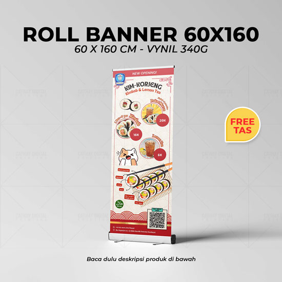 Roll Banner 60x160cm - Vynil 340gr 