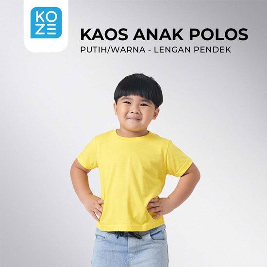 Kaos Anak Polos Koze (Bamboo)