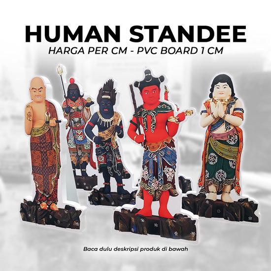 Human Standee Sticker+PVC Board 1cm (per cm)