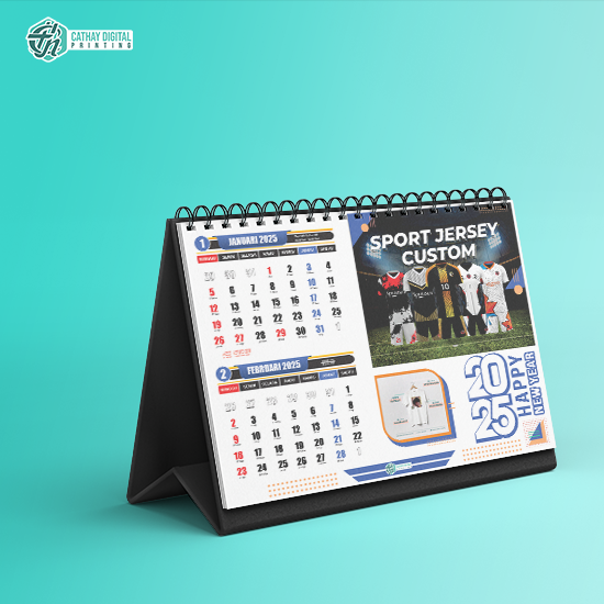 Kalender Meja/Duduk 2 sisi 210gr- 13 Lembar (A5)