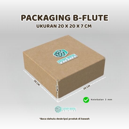 Kardus B-Flute (20X20X7cm) 