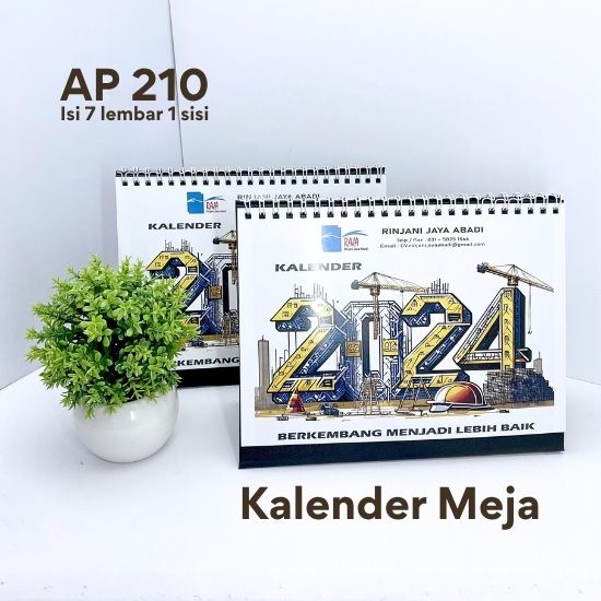 Kalender Meja/Duduk 1 Sisi 210gr- 7 Lembar (A5)