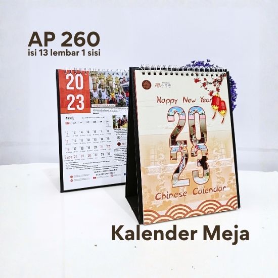 Kalender Meja/Duduk 1 sisi 260gr- 13 Lembar (A5)