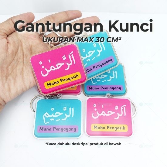 Gantungan Kunci / Ganci Akrilik (max. 30cm2)