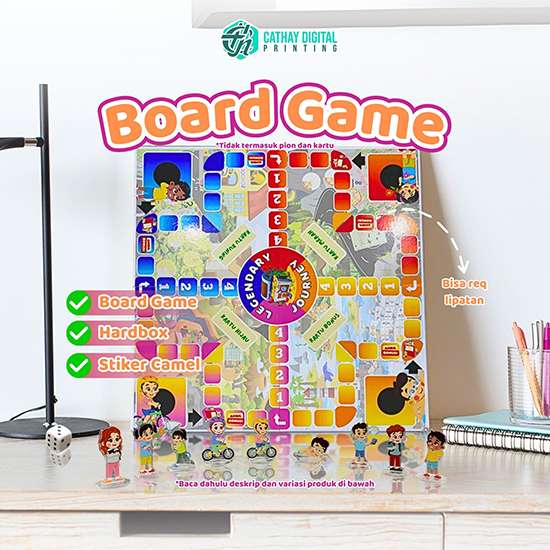 Board Game Saja Tanpa Box bahan MDF 5mm+print sticker 