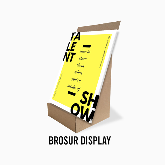 Brosur-kardus display 