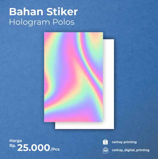 Sticker Hologram A3+ (Polos tanpa Print)