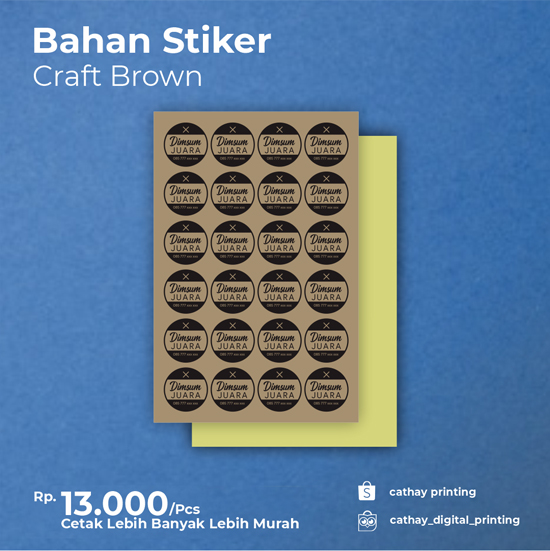 Stiker Craft Brown