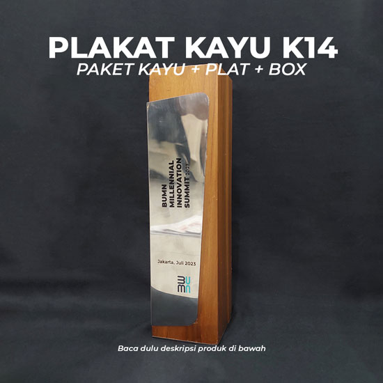 paket plakat akrilik+kayu (kode 14)